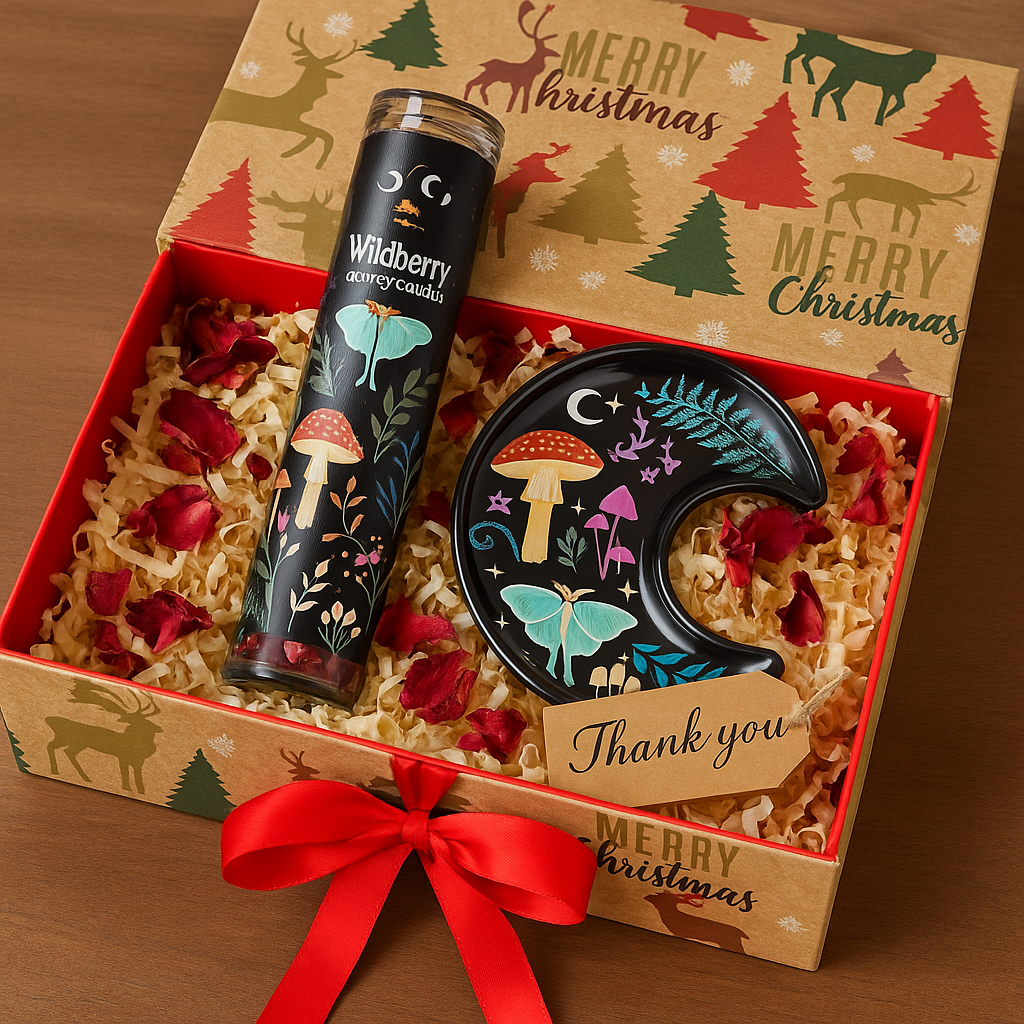Christmas Moon & Candle Gift Box