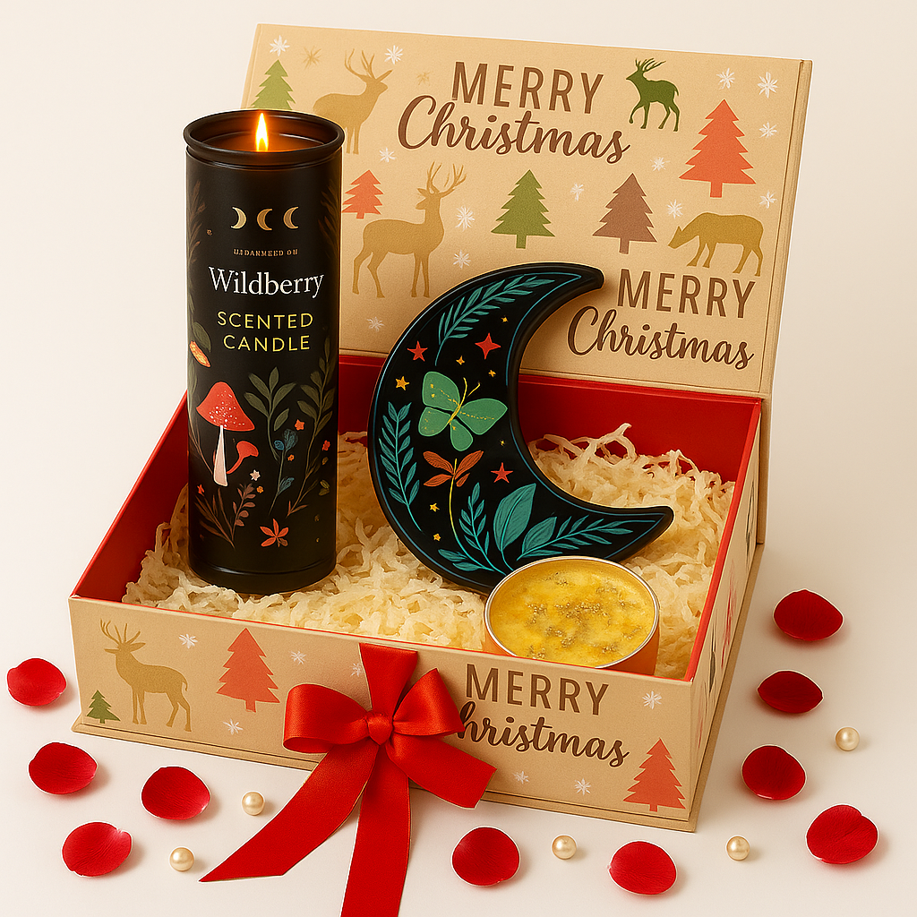 Christmas Moon & Candle Gift Box