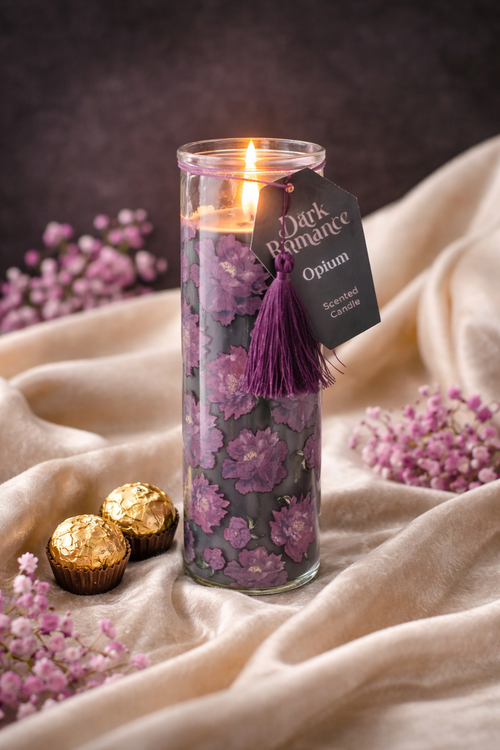 Dark Romance Wrapped Candle Gift