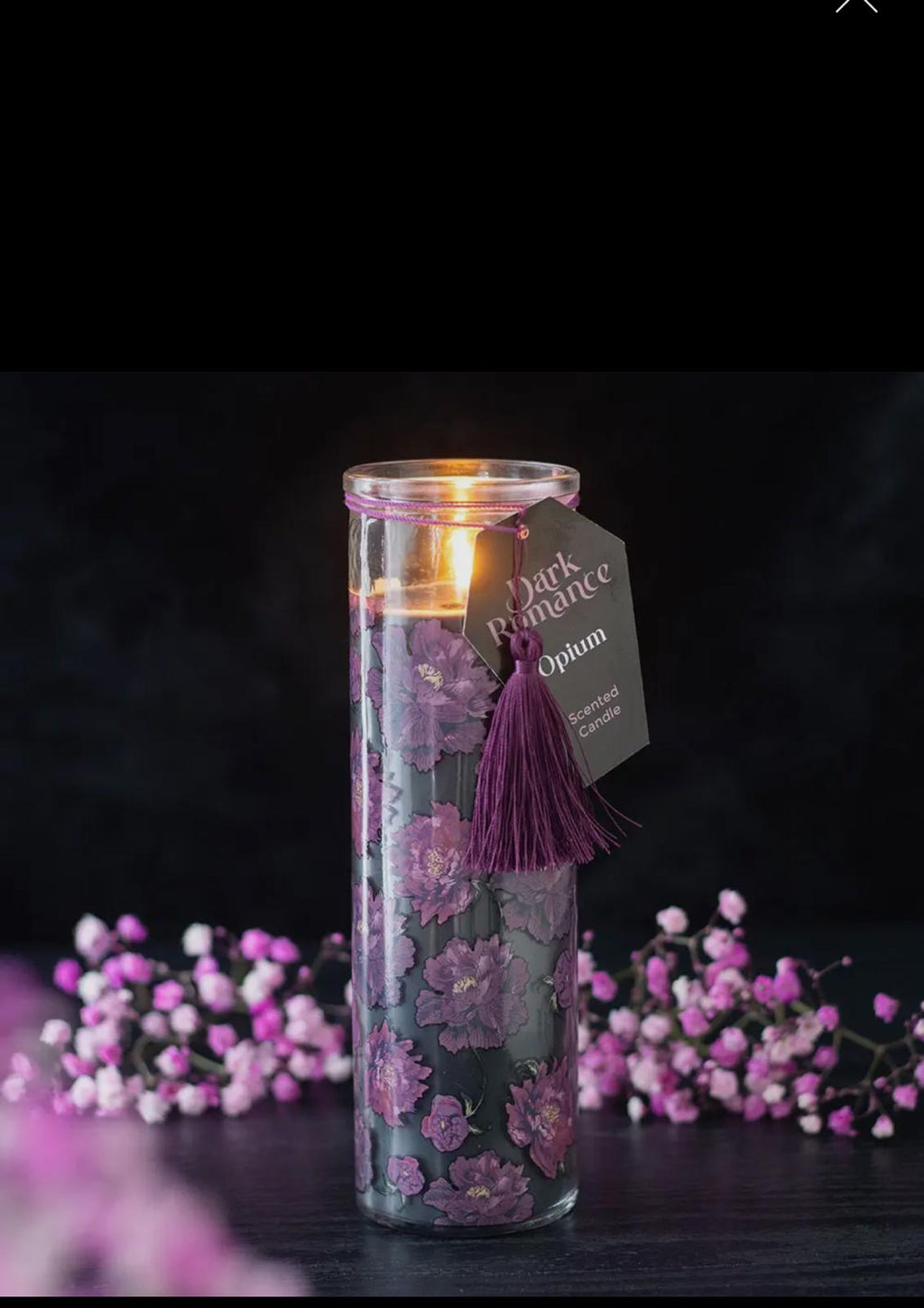 Dark Romance Wrapped Candle Gift