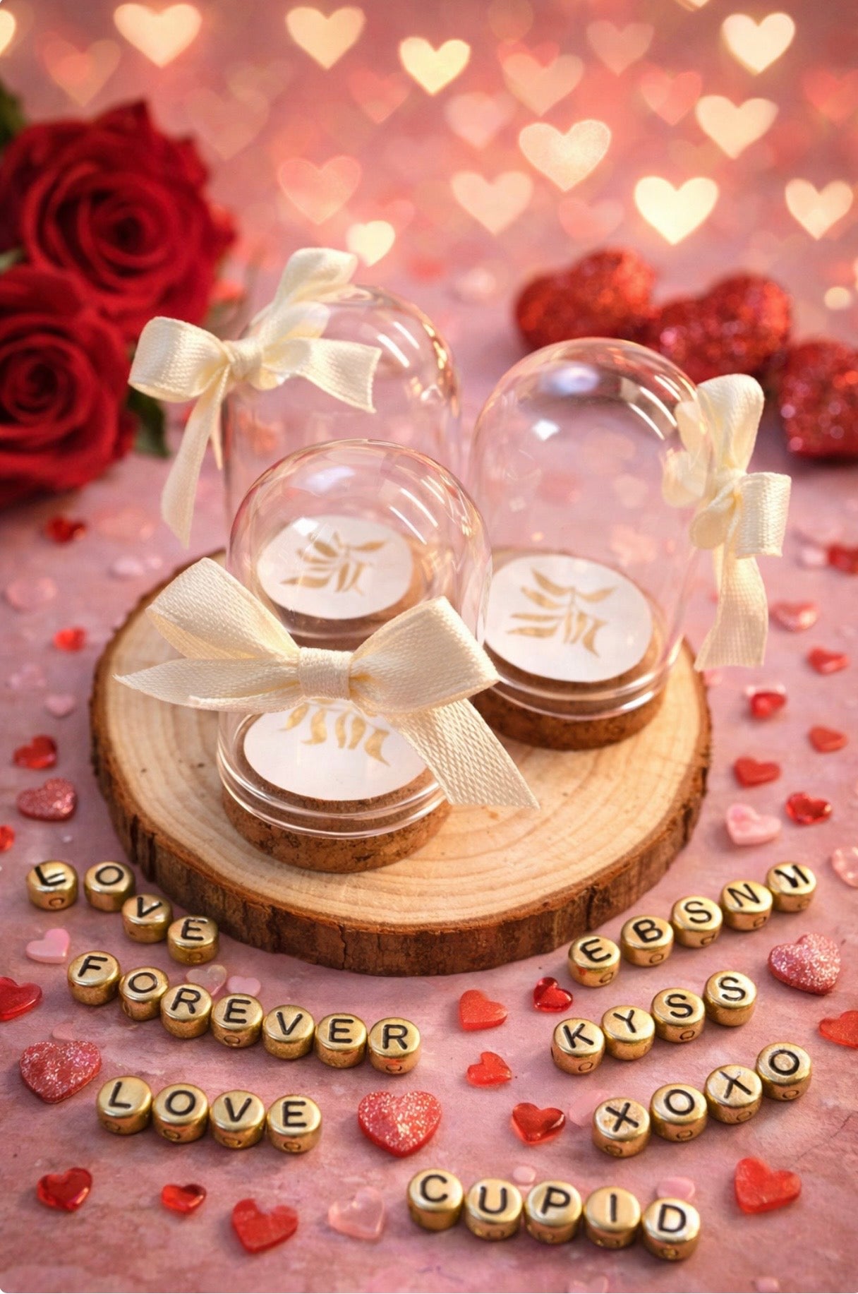 Personalised Love Message Glass Dome