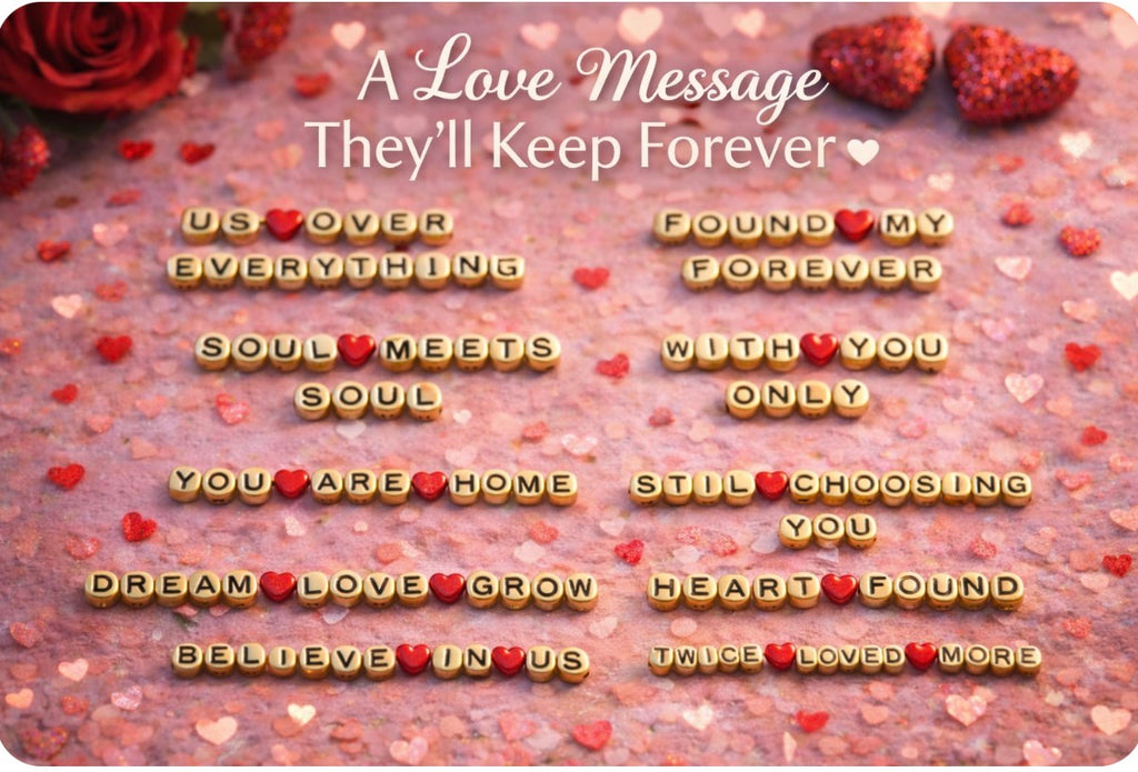 Personalised Love Message Glass Dome