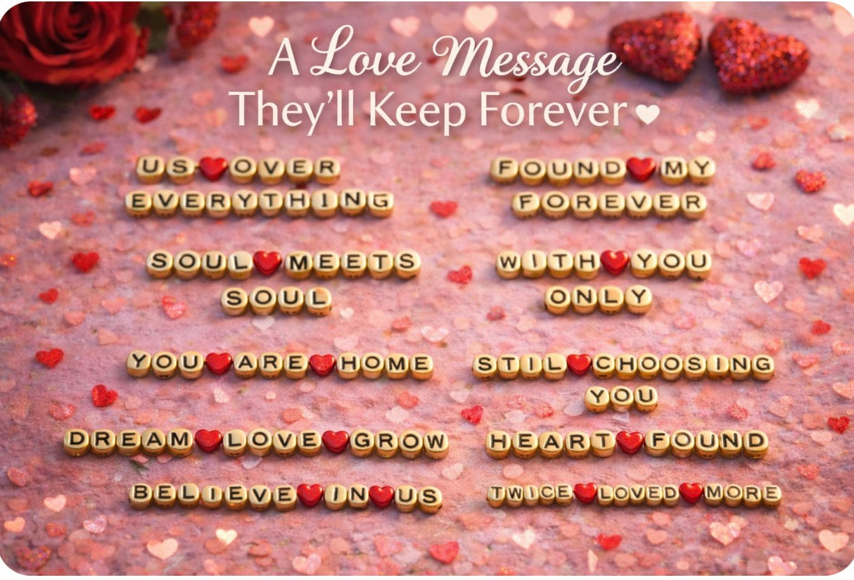 Personalised Love Message Glass Dome